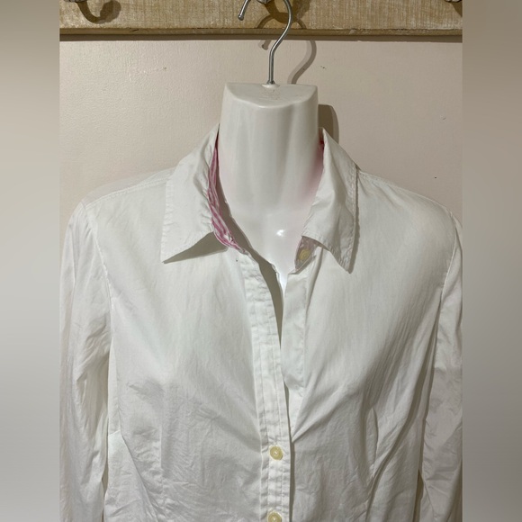 Lilly Pulitzer White Cotton Classic Plain Button Down size 6 EUC - Picture 3 of 7